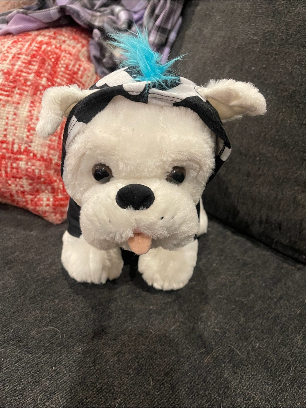 Build a bear white English bull dog with outfit